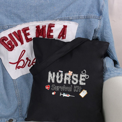 Γυναικείες τσάντες από καμβά Shoppers Τσάντα αγορών Τσάντα ώμου Nurse Handbags Υφασμάτινη τσάντα Παντοπωλείο Οικολογικές τσάντες Μεγάλες τσάντες για γυναίκες Τσάντες tote