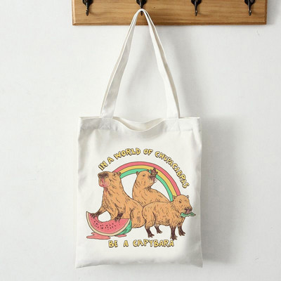 Ženske torbe za kupovinu Cute Cat Cartoons Pattern Series Eko Shopper Torba na rame Modna ručna torba sa smiješnim printom Platnena velika torba