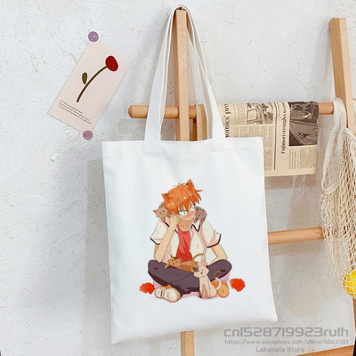 Coș cu fructe Kyo Sohma Sac de cumpărături Eco Kawaii Japan Anime Cartoon Canvas Shopper Bolsas De Tela Bag Cumpărături