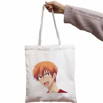 Košara s voćem Kyo Sohma Shopping Bag Shopper Eco Kawaii Japan Anime Cartoon Canvas Shopper Bolsas De Tela Bag Shopping