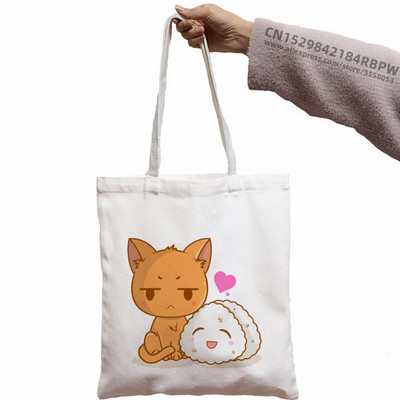 Košara s voćem Kyo Sohma Shopping Bag Shopper Eco Kawaii Japan Anime Cartoon Canvas Shopper Bolsas De Tela Bag Shopping