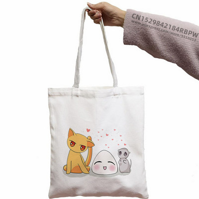 Košara s voćem Kyo Sohma Shopping Bag Shopper Eco Kawaii Japan Anime Cartoon Canvas Shopper Bolsas De Tela Bag Shopping