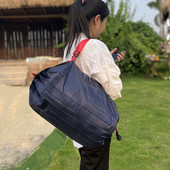 Μεγάλη χωρητικότητα πτυσσόμενη τσάντα προστασίας περιβάλλοντος για ψώνια Εξωτερική τσάντα αποθήκευσης ταξιδιού Φορητή τσάντα παραλίας Γυναικεία τσάντα ώμου