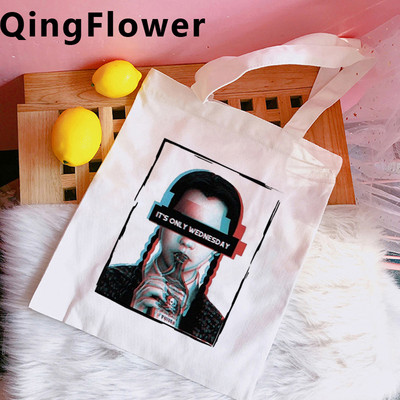 Wednesday Addams torba za kupnju trgovina bolsa torba za recikliranje platnena torba za kupnju torba za kupnju string ecobag tote jute cabas
