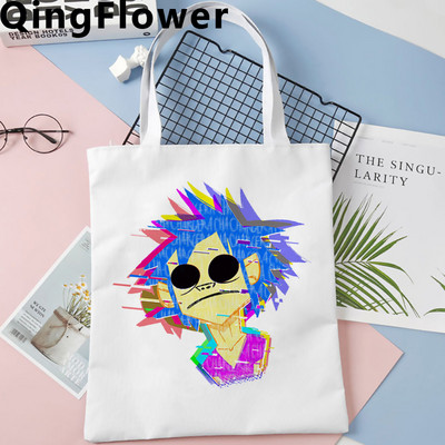 Geantă de cumpărături Gorillaz geantă ecologică de reciclare bolso tote bolsa geantă reutilizabilă burse ecologice țesute boodschappentas grab