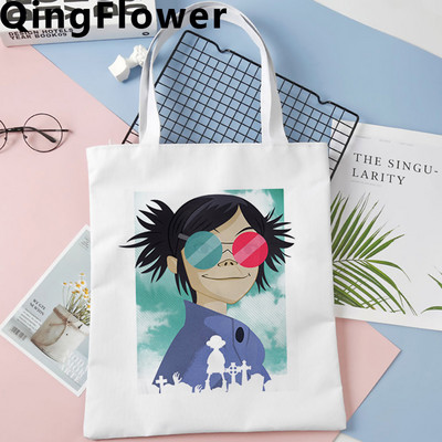 Geantă de cumpărături Gorillaz geantă ecologică de reciclare bolso tote bolsa geantă reutilizabilă burse ecologice țesute boodschappentas grab