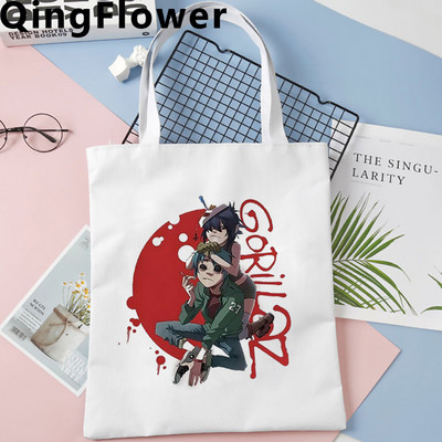 Geantă de cumpărături Gorillaz geantă ecologică de reciclare bolso tote bolsa geantă reutilizabilă burse ecologice țesute boodschappentas grab