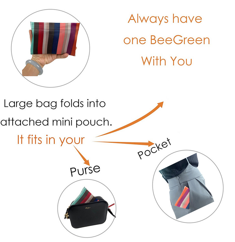 Didelio dydžio nailono moteriškas pirkėjo daugkartinis sulankstomas krepšys pirkinių krepšys rankinė aplinką tausojantis krepšys iš peties