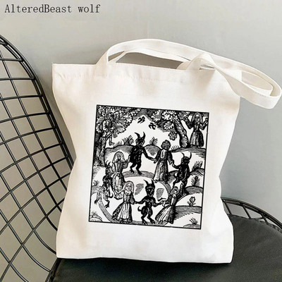 Ženska torba za kupovinu slatka bijela mačka Kawaii torba Harajuku platnena torba za kupovinu torba za djevojku Ženska torba na rame