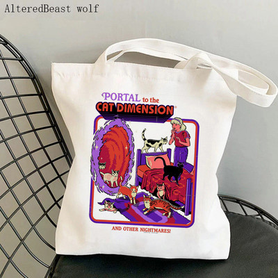 Ženska shopper torba sushi Kawaii torba s printom vidre Harajuku Shopping platnena shopper torba torba za djevojke Ženska torba na rame