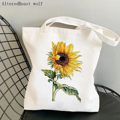 Ženska shopper torba sushi Kawaii torba s printom vidre Harajuku Shopping platnena shopper torba torba za djevojke Ženska torba na rame