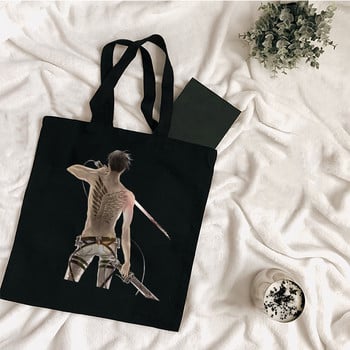 Tote Bag Γυναικείες τσάντες Τσάντες αγορών Attack on Titan Canvas Shopper Μοντέρνα δώρα από ύφασμα για γυναίκες δασκάλες Τσάντες σχεδιαστών