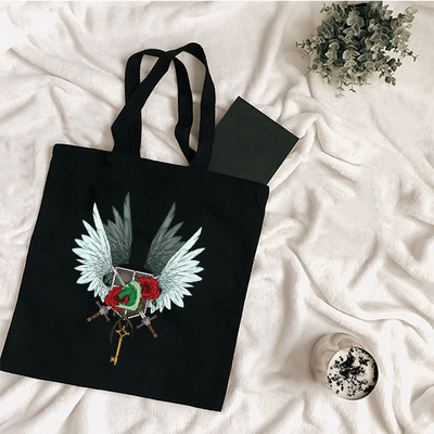 Velika torba Ženska torba Torbe za kupnju Attack on Titan Canvas Shopper Modni pokloni od tkanine za učiteljice Dizajnerske torbice