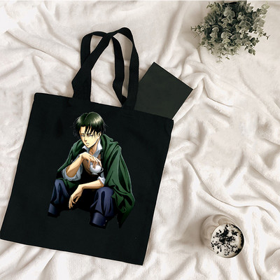 Velika torba Ženska torba Torbe za kupnju Attack on Titan Canvas Shopper Modni pokloni od tkanine za učiteljice Dizajnerske torbice