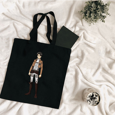 Velika torba Ženska torba Torbe za kupnju Attack on Titan Canvas Shopper Modni pokloni od tkanine za učiteljice Dizajnerske torbice