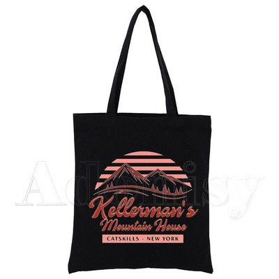 Dirty Dancing Shopping Bag Originalni dizajn Bijele modne platnene torbe za putovanja Crne