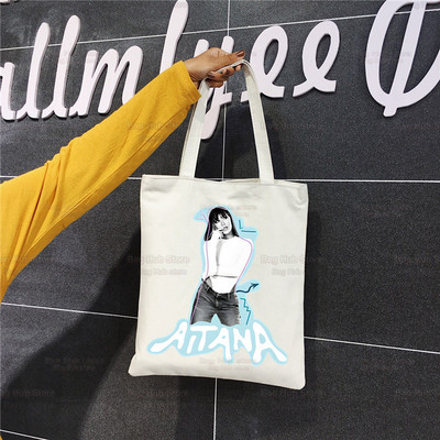 Pjevačica Aitana Ocana Shopper Bags Shopping Bag Velika torba Torba na rame Platnene torbe Velikog kapaciteta Studentska torba