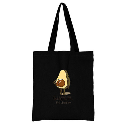 Iepirkšanās somas Audekls Pircējs Avokado Tote Bag Pielāgojams Logo Auduma Dizaineru Rokassomas Pludmales Tote sievietēm