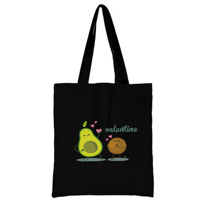 Iepirkšanās somas Audekls Pircējs Avokado Tote Bag Pielāgojams Logo Auduma Dizaineru Rokassomas Pludmales Tote sievietēm