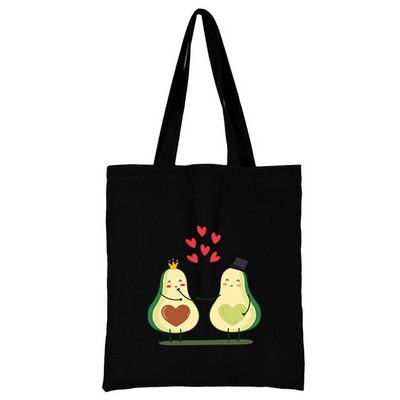 Iepirkšanās somas Audekls Pircējs Avokado Tote Bag Pielāgojams Logo Auduma Dizaineru Rokassomas Pludmales Tote sievietēm