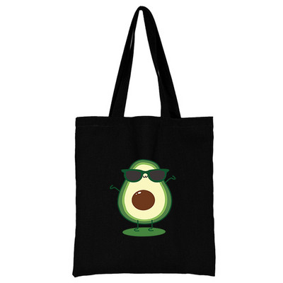 Iepirkšanās somas Audekls Pircējs Avokado Tote Bag Pielāgojams Logo Auduma Dizaineru Rokassomas Pludmales Tote sievietēm