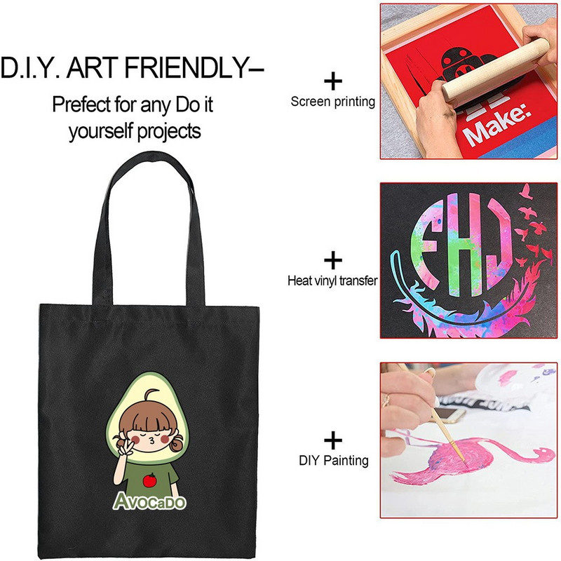 Iepirkšanās somas Audekls Pircējs Avokado Tote Bag Pielāgojams Logo Auduma Dizaineru Rokassomas Pludmales Tote sievietēm