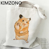 Hamster shopping bag eco bolsas de tela shopper višekratna platnena torba sacola tote ecobag tkanina po narudžbi