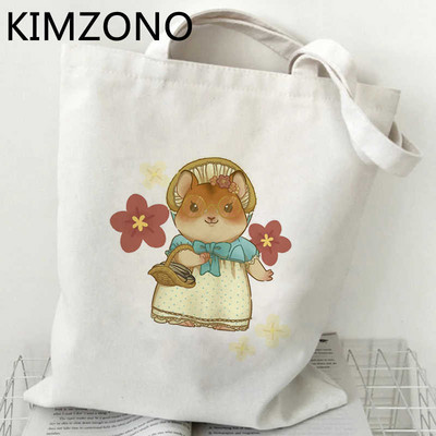 Hamster shopping bag eco bolsas de tela shopper višekratna platnena torba sacola tote ecobag tkanina po narudžbi