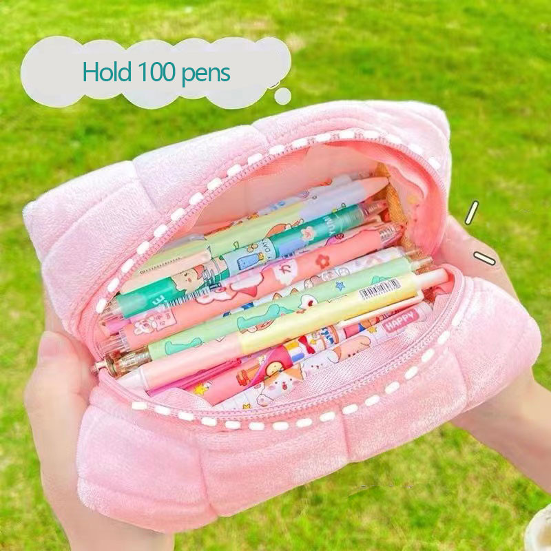 Kawaii vankúšové puzdro na ceruzky pre dievčatá, školské potreby, puzdro, roztomilé kórejské kancelárske potreby, peračníky do kancelárie, školská taška pre dievčatá a chlapcov