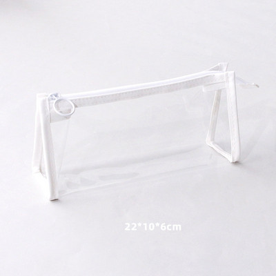 Cutie de creion transparentă din PVC, pungi de creion impermeabile Kawaii pentru studenți, papetărie, rechizite școlare, pix portabil, pungă pentru creion