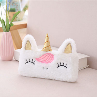 Plišani jednorog, slatka pernica Licorne Kawaii Girls Estuche Para Lpices for Trousse Astuccio Canvas Scolaire School Cartuchera
