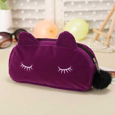 Jauks kaķu zīmuļu futrālis Kawaii skolas piederumu audekls zīmuļu kastīte meitenēm zīmuļsomiņai Kawaii zīmulis kancelejas piederumu dāvana