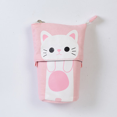Huse pentru creioane Kawaii pentru fete baieti cu fermoar cutie cu creion pisica dragalasa rechizite scolare papetărie cadou huse pop-up Trousse scolara