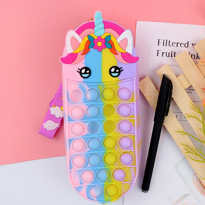 Pop Its Pernice Bubble Estuche Unzip Estuches Escolares Pop Cute Pernica Bag Kawaii Pencilcase Školski pribor Funda