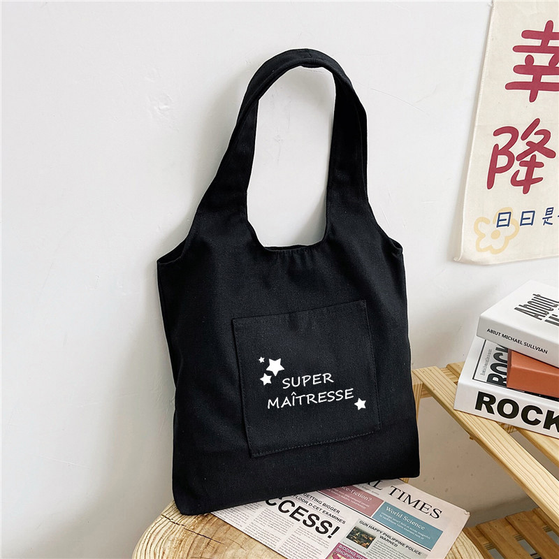 Thank You Mistress Modni print Torbe na rame Platnena torba velikog kapaciteta Studentske školske torbe Pokloni Visokokvalitetna platnena torba