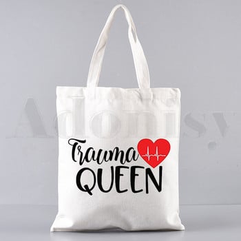 Nurse Queen Girl 90s Ullzang Harajuku Ture Hero Handbags Τσάντες ώμου Casual Shopping Girls Handbag Γυναικεία Κομψή τσάντα από καμβά