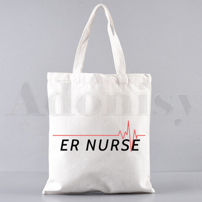 Nurse Queen Girl 90-ih Ullzang Harajuku Ture Hero Ručne torbe Torbe na rame Ležerna kupovina Djevojačka torba Ženska elegantna platnena torba