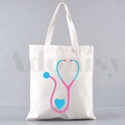 Nurse Queen Girl 90-ih Ullzang Harajuku Ture Hero Ručne torbe Torbe na rame Ležerna kupovina Djevojačka torba Ženska elegantna platnena torba