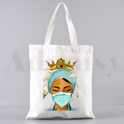 Nurse Queen Girl 90-ih Ullzang Harajuku Ture Hero Ručne torbe Torbe na rame Ležerna kupovina Djevojačka torba Ženska elegantna platnena torba