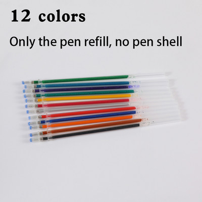 100 de bucăți stilou cu gel de reîncărcare pentru evidențiator multicolor, pixuri strălucitoare colorate pentru rechizite școlare, elevi, papetărie 04116