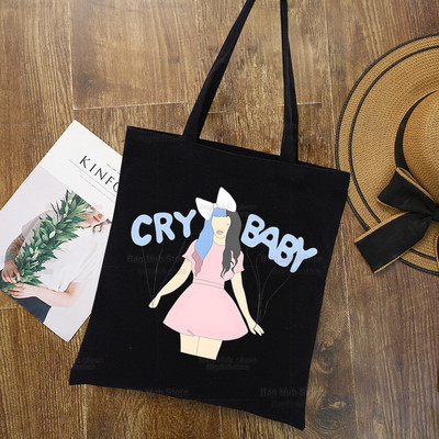 Melanie Martinez Crybaby Tote Bag Shopping Originalni dizajn Crne uniseks putne platnene torbe Eko sklopiva shopping torba