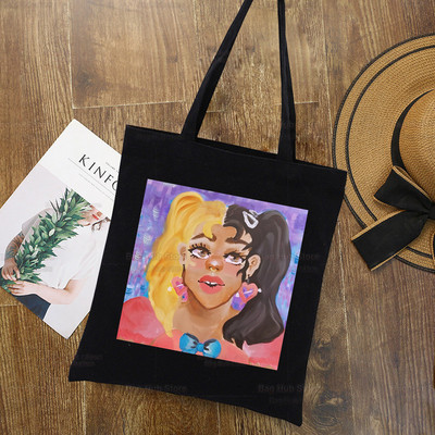 Melanie Martinez Crybaby Tote Bag Shopping Originalni dizajn Crne uniseks putne platnene torbe Eko sklopiva shopping torba