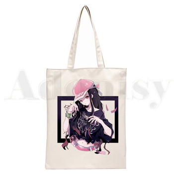 Demon Slayer Kimetsu No Yaiba Kamado Tanjirou Τσάντες Τσάντες ώμου Casual Shopping Girls Handbag Γυναικεία Κομψή τσάντα από καμβά