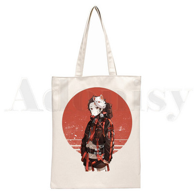 Demon Slayer Kimetsu No Yaiba Kamado Tanjirou Τσάντες Τσάντες ώμου Casual Shopping Girls Handbag Γυναικεία Κομψή τσάντα από καμβά