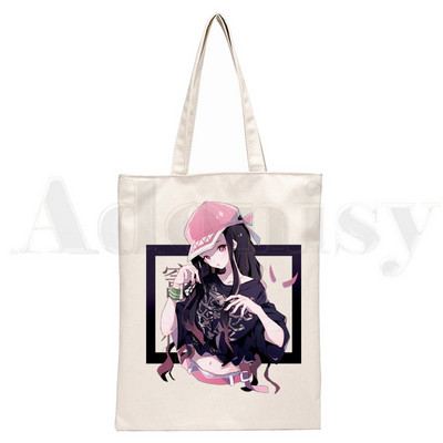 Demon Slayer Kimetsu No Yaiba Kamado Tanjirou Τσάντες Τσάντες ώμου Casual Shopping Girls Handbag Γυναικεία Κομψή τσάντα από καμβά
