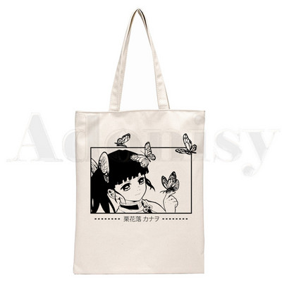 Demon Slayer Kimetsu No Yaiba Kamado Tanjirou Τσάντες Τσάντες ώμου Casual Shopping Girls Handbag Γυναικεία Κομψή τσάντα από καμβά
