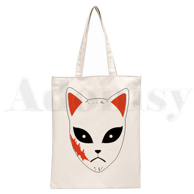Demon Slayer Kimetsu No Yaiba Kamado Tanjirou Τσάντες Τσάντες ώμου Casual Shopping Girls Handbag Γυναικεία Κομψή τσάντα από καμβά