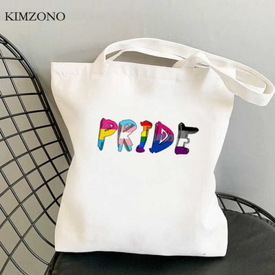 Lgbt Pride Rainbow torba za kupnju za višekratnu upotrebu torba od jute torba za ručnu torbicu bolsas reutilizables bolsa compra reciclaje net sacolas