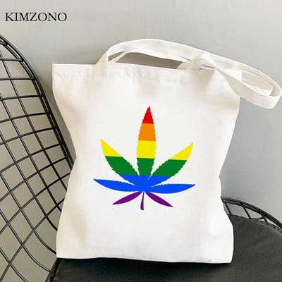 Lgbt Pride Rainbow torba za kupnju za višekratnu upotrebu torba od jute torba za ručnu torbicu bolsas reutilizables bolsa compra reciclaje net sacolas