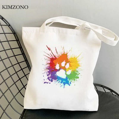 Lgbt Pride Rainbow torba za kupnju za višekratnu upotrebu torba od jute torba za ručnu torbicu bolsas reutilizables bolsa compra reciclaje net sacolas